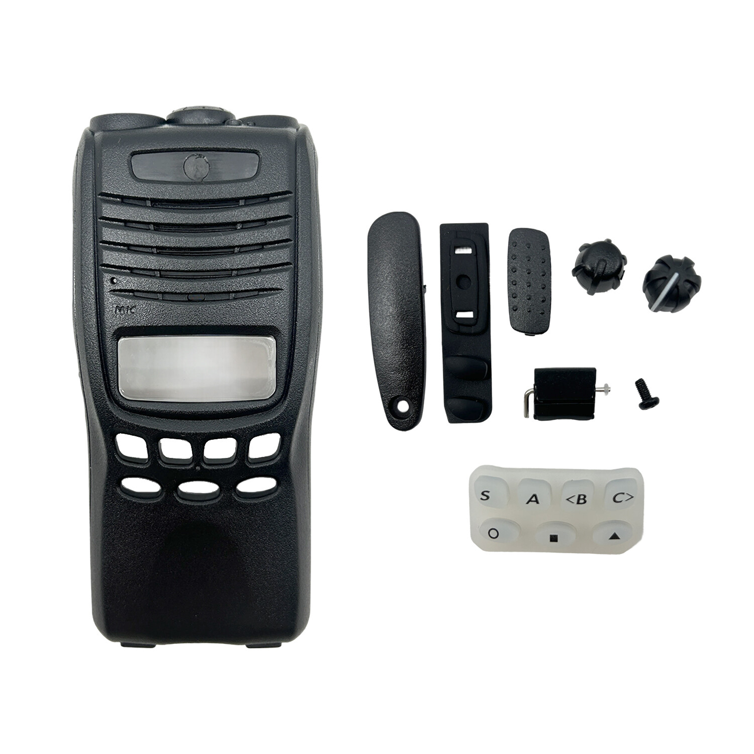 Black Front Outer Replacement Housing Case For TK2312 TK3312 TK2317 TK3202 Radio