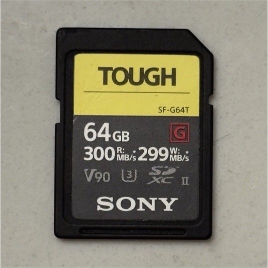 Sony TOUGH 64GB SDXC UHS-II V90 U3 High Speed Memory Card SF-G64T Fast Ship✅
