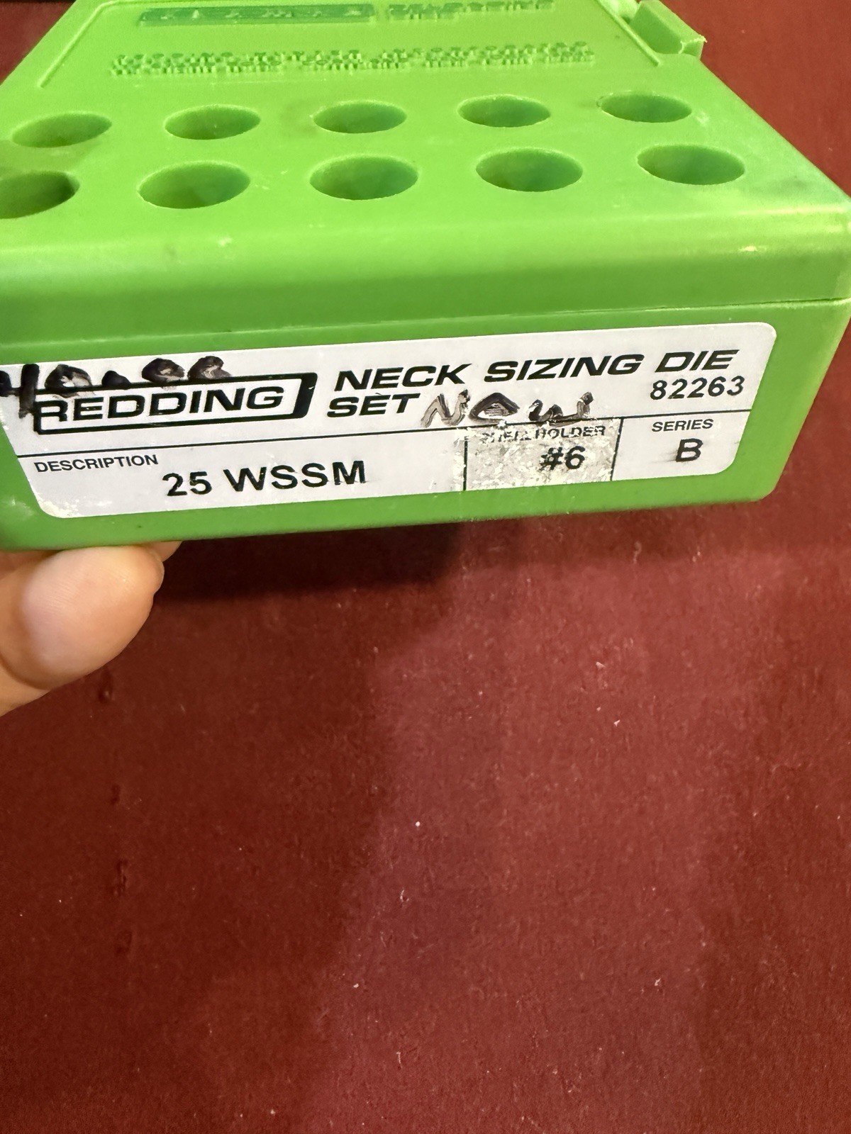 Redding  25 WSSM  FL 2 Die Set  Reloading #82263 New