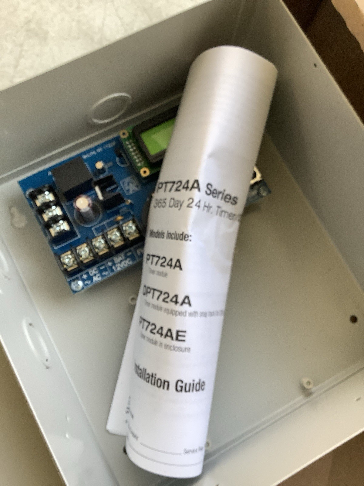 Altronix PT724AE 365-Day Timer Controller 12VDC/24VDC Grey Enclosure