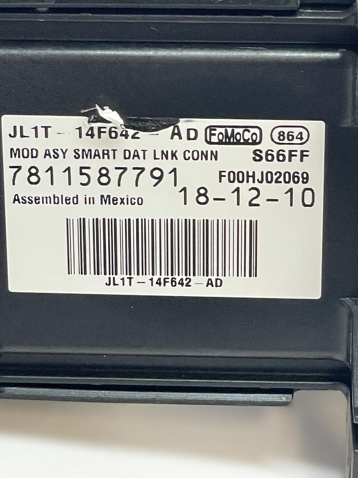 2019 LINCOLN NAVIGATOR SMART DATA LINK CONTROL MODULE OEM JL1T-14F642-AD