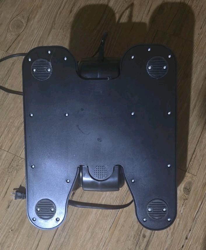 Under Desk Elliptical Electric,Low Impact Pedal Exerciser, Seated, Black Assembd
