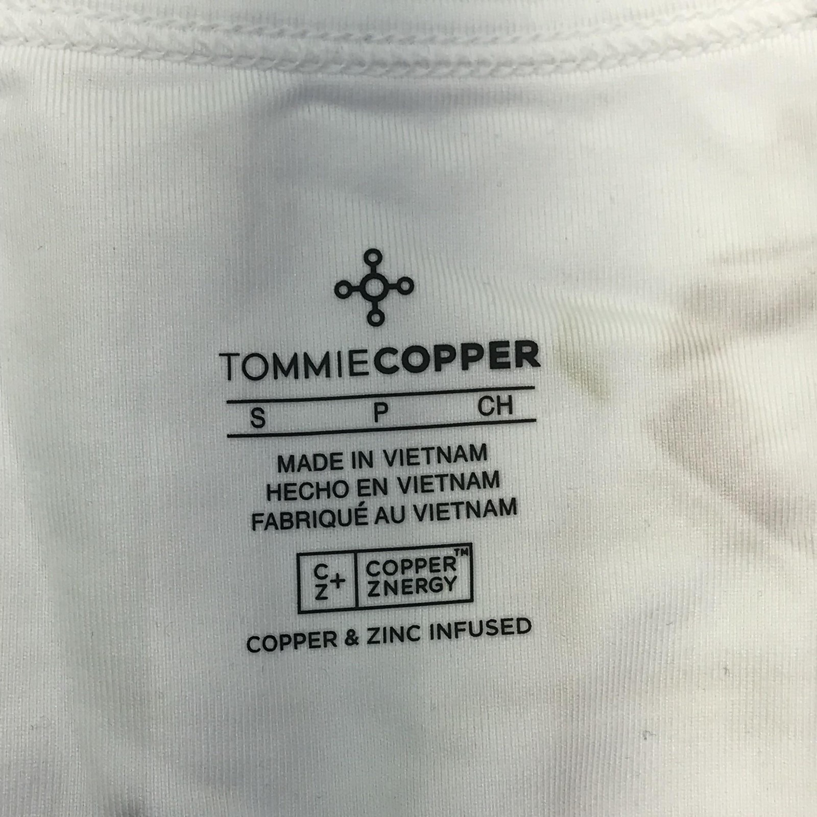 Tommie Copper Womens Back Support Compression Tank Top Small White Copper Znergy