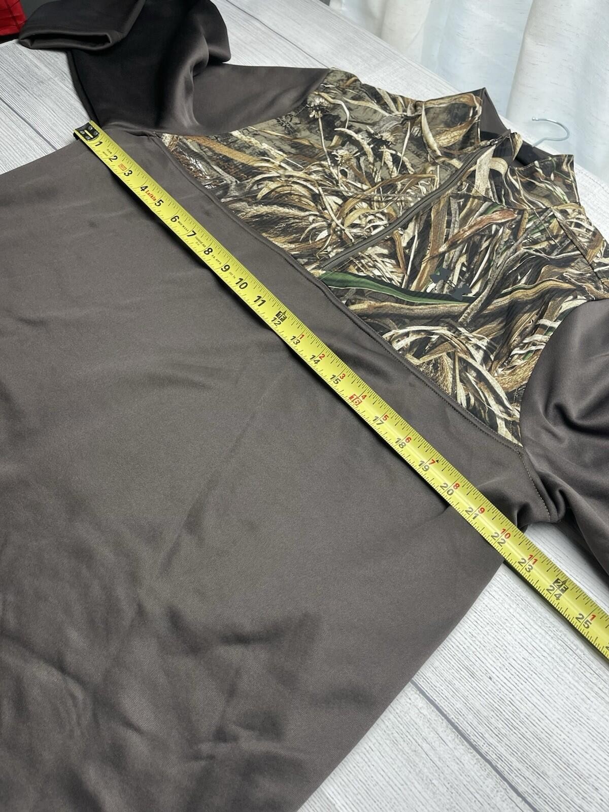 Under Armour 1/4 Zip Pullover Shirt Men's L Realtree