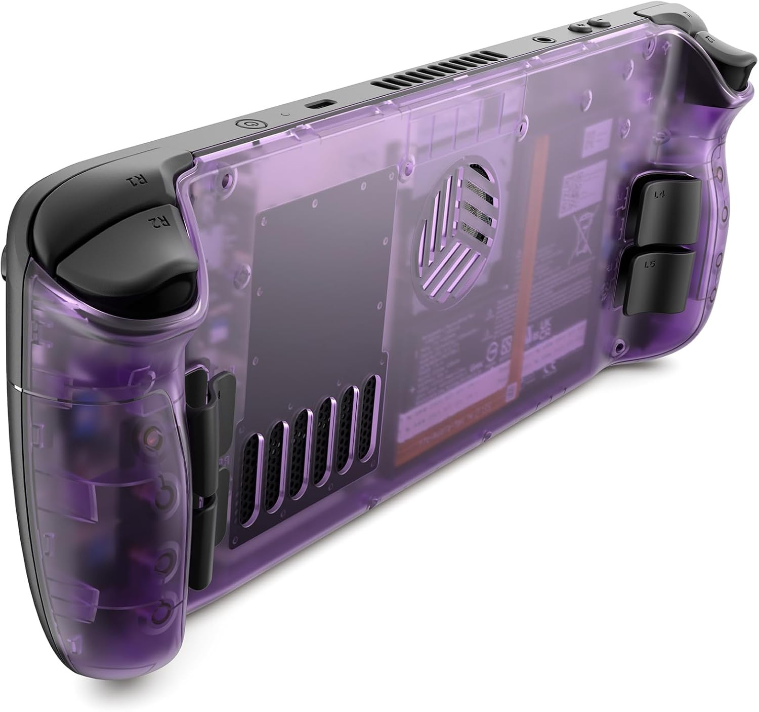Transparent Back Plate Compatible with For Steam Deck OLED/LCD Purple