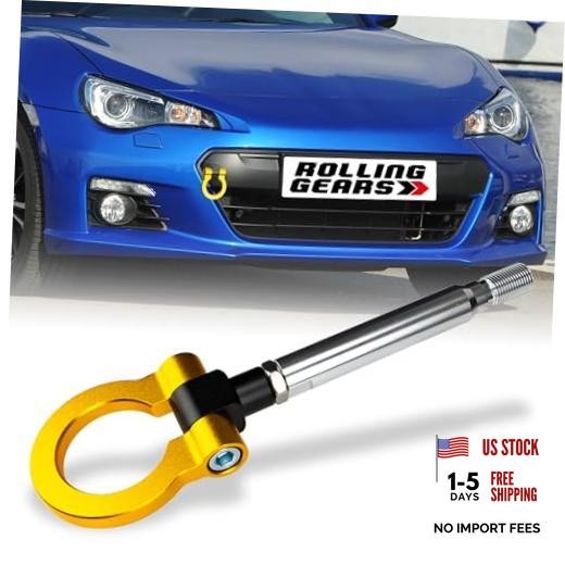 Gold Racing Tow Hook for 2015–2021 WRX, 2013–2021 FR-S GT86 BRZ – Gold
