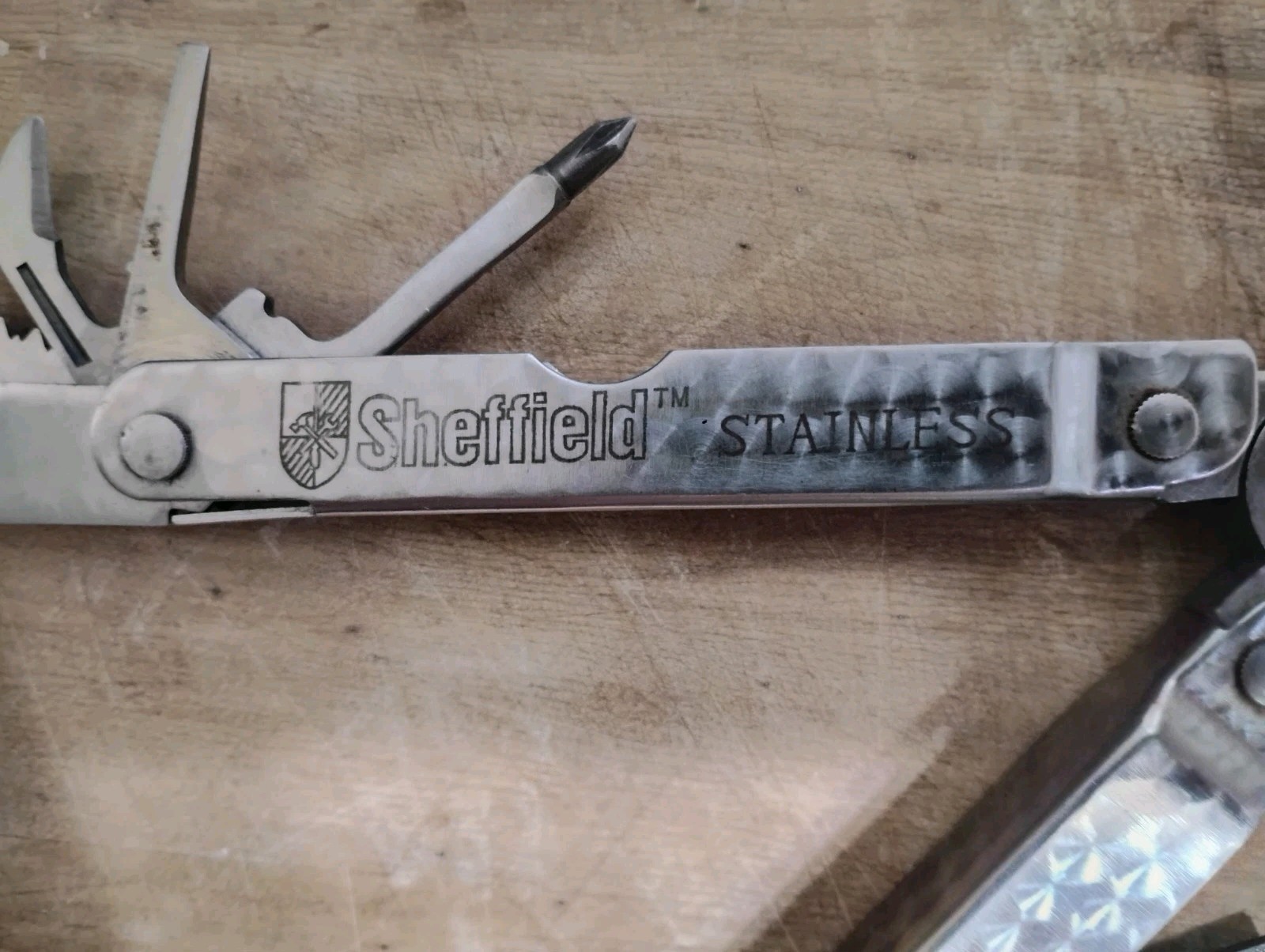 Vintage Sheffield Stainless Multi Tool With Sheath