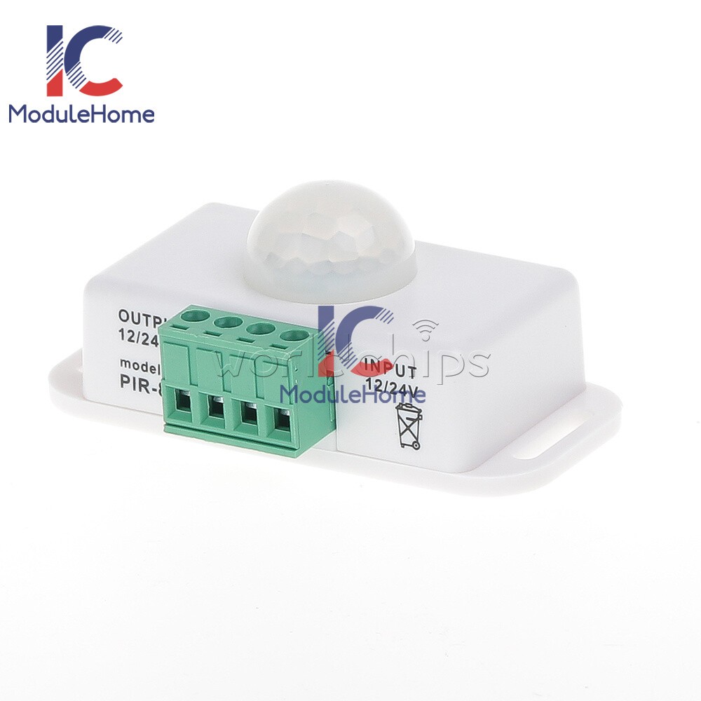 DC 12V-24V 6A Automatic Adjustable Infrared PIR Motion Sensor Switch Module
