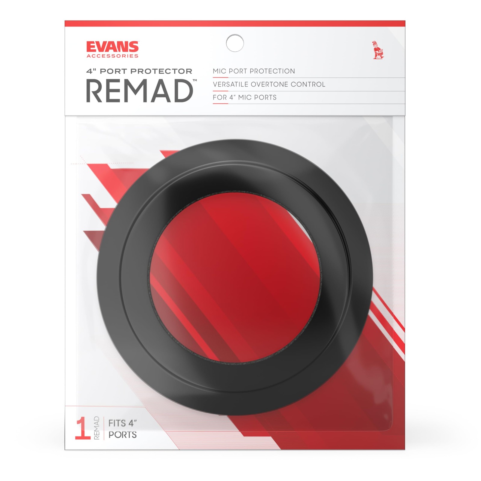 REMAD Port Hole Protector for Bass Drum Resonant Head, 4 inch