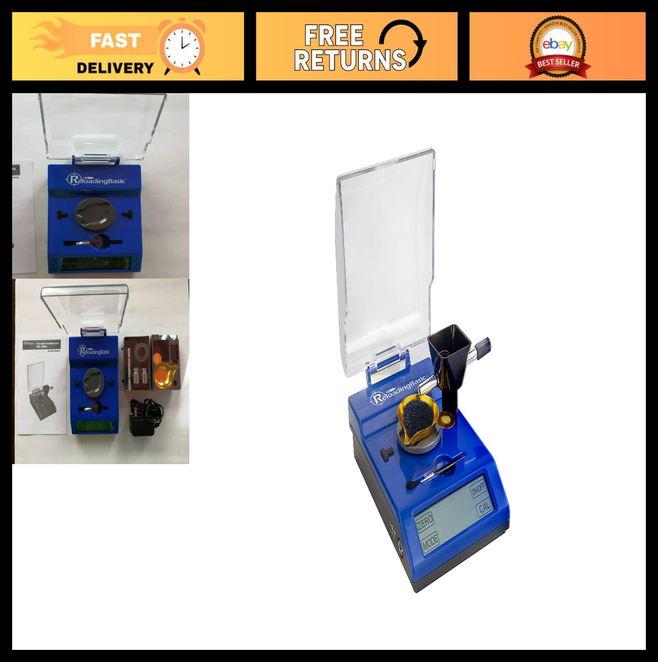 Electronic Reloading Powder Scale 2000g Precision Weighing Digital Balance