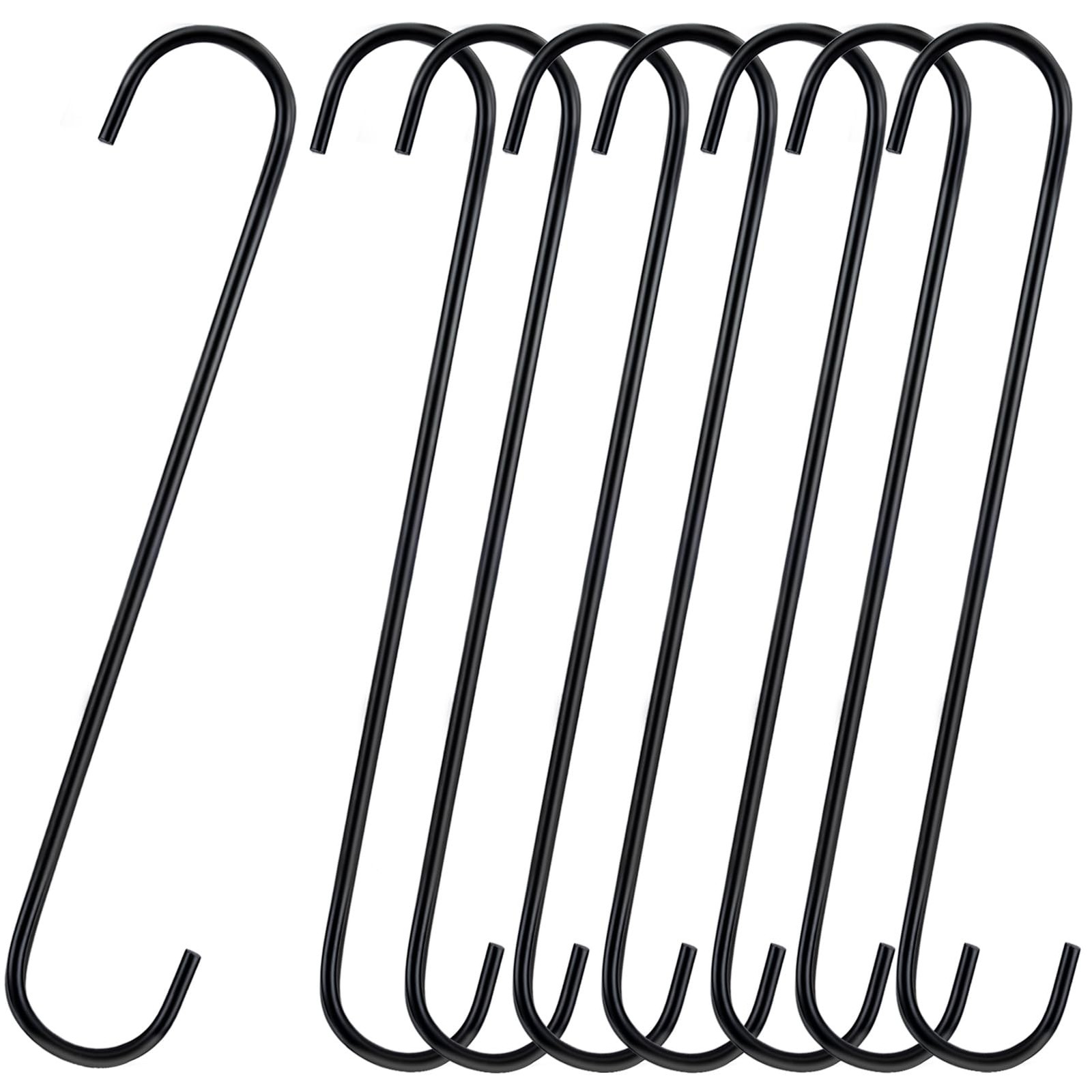 8 Pack S Hooks Heavy Duty 12 Inch Large S Shape Hooks for Hanging Plant Pots ...