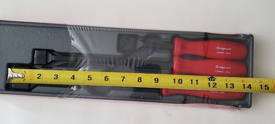 Snap On Tools 3pc Set Scraper Reach Handle Gasket Rigid Carbon 7 Colors NEW!!!!!