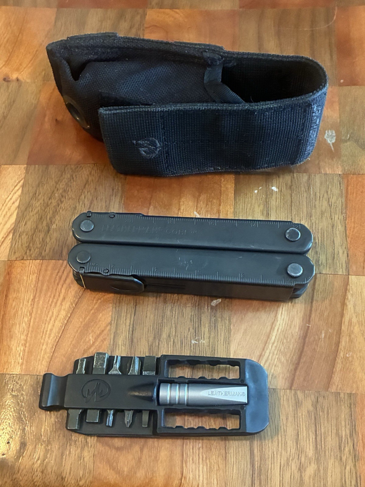Rare Vintage Leatherman Core Black Oxide Multi-Tool - Date Code 0708 w/ Access