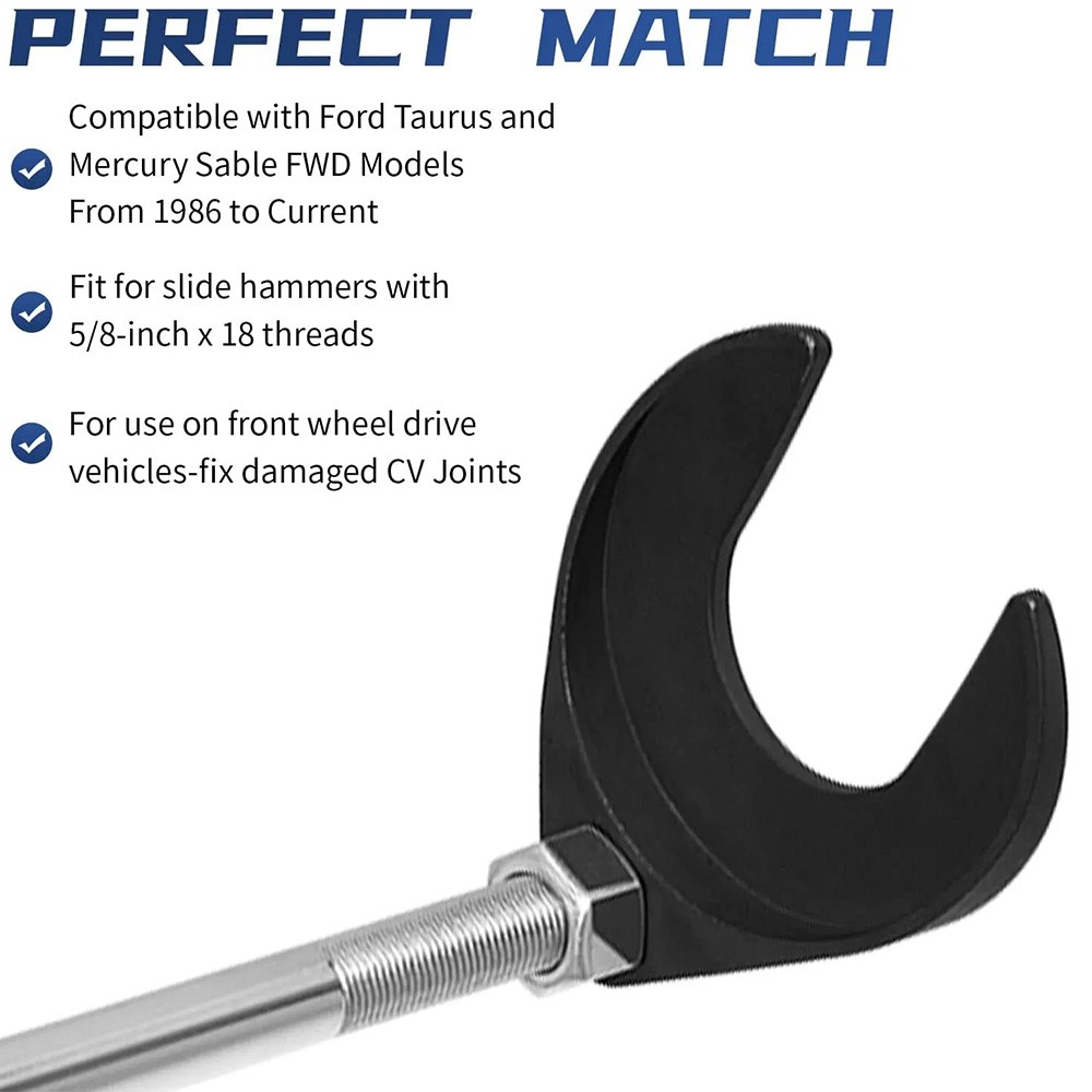 U-Shaped CV Joint Puller 48mm Fork Axle Remover 5/8-18 Thread @