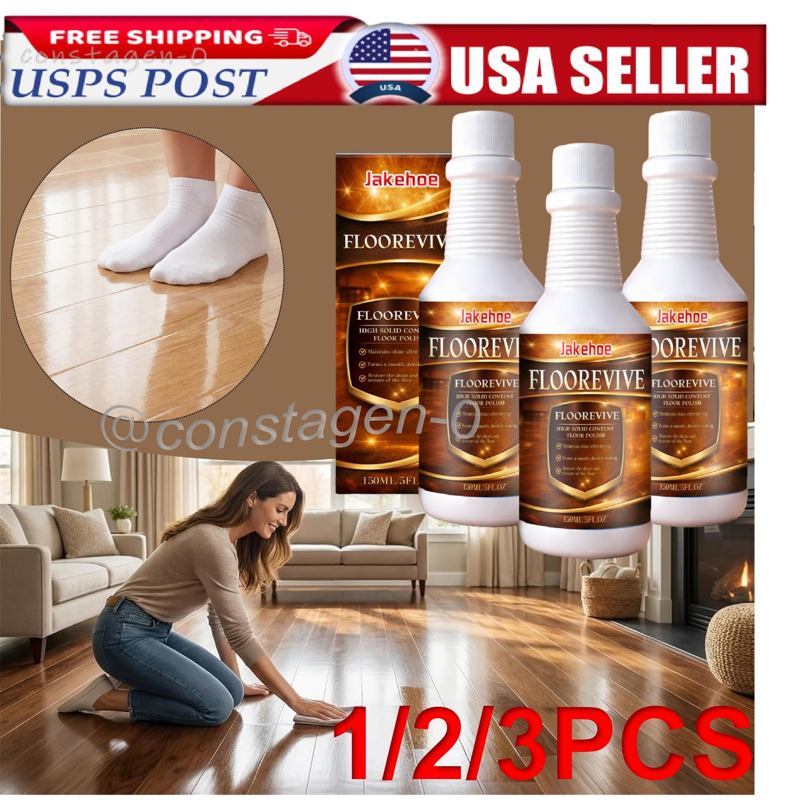 Floorevive Floor Restorer Floor Restorer/Polish -Revitalize And Shine Wood 150ml