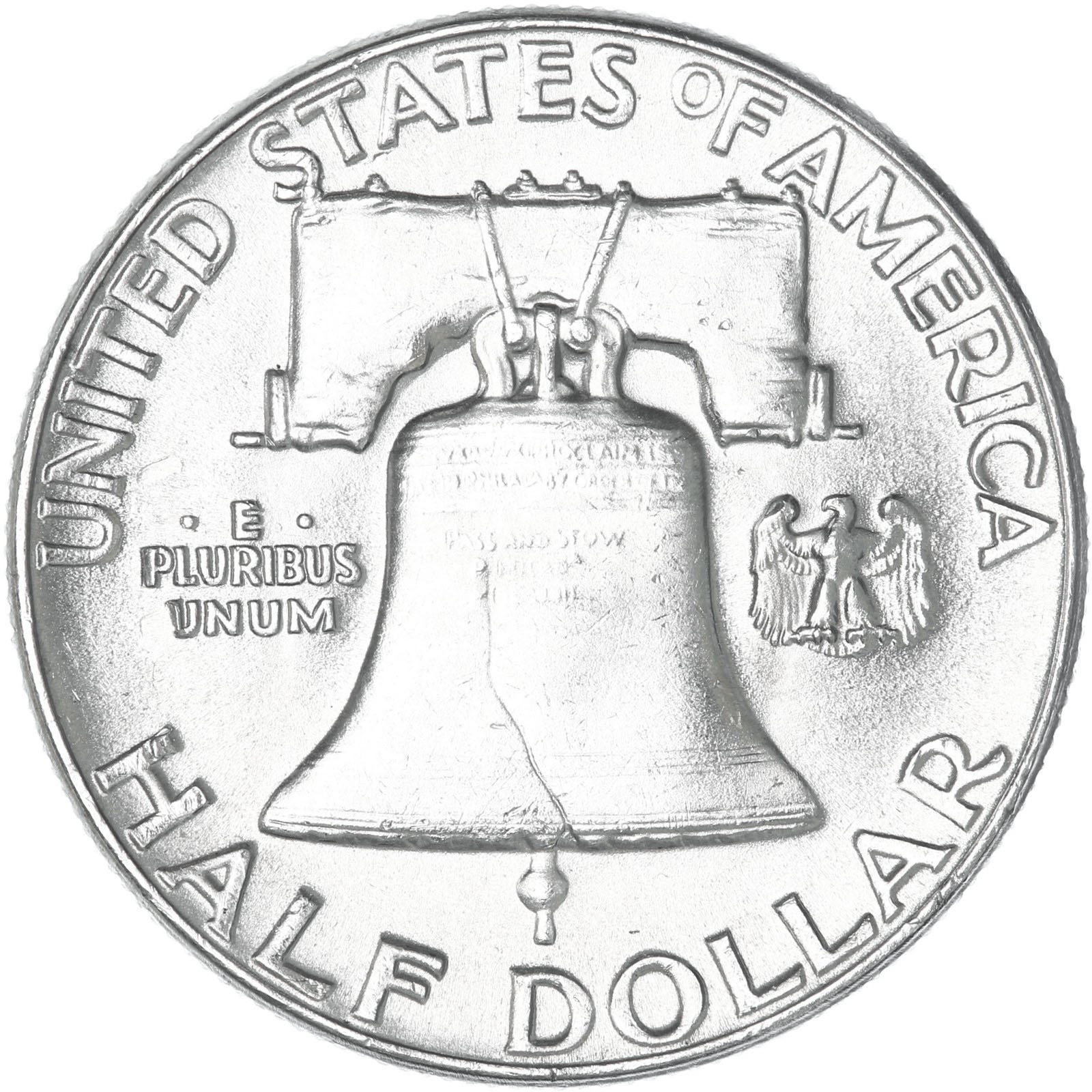 1954 (P) Franklin Half Dollar 90% Silver BU
