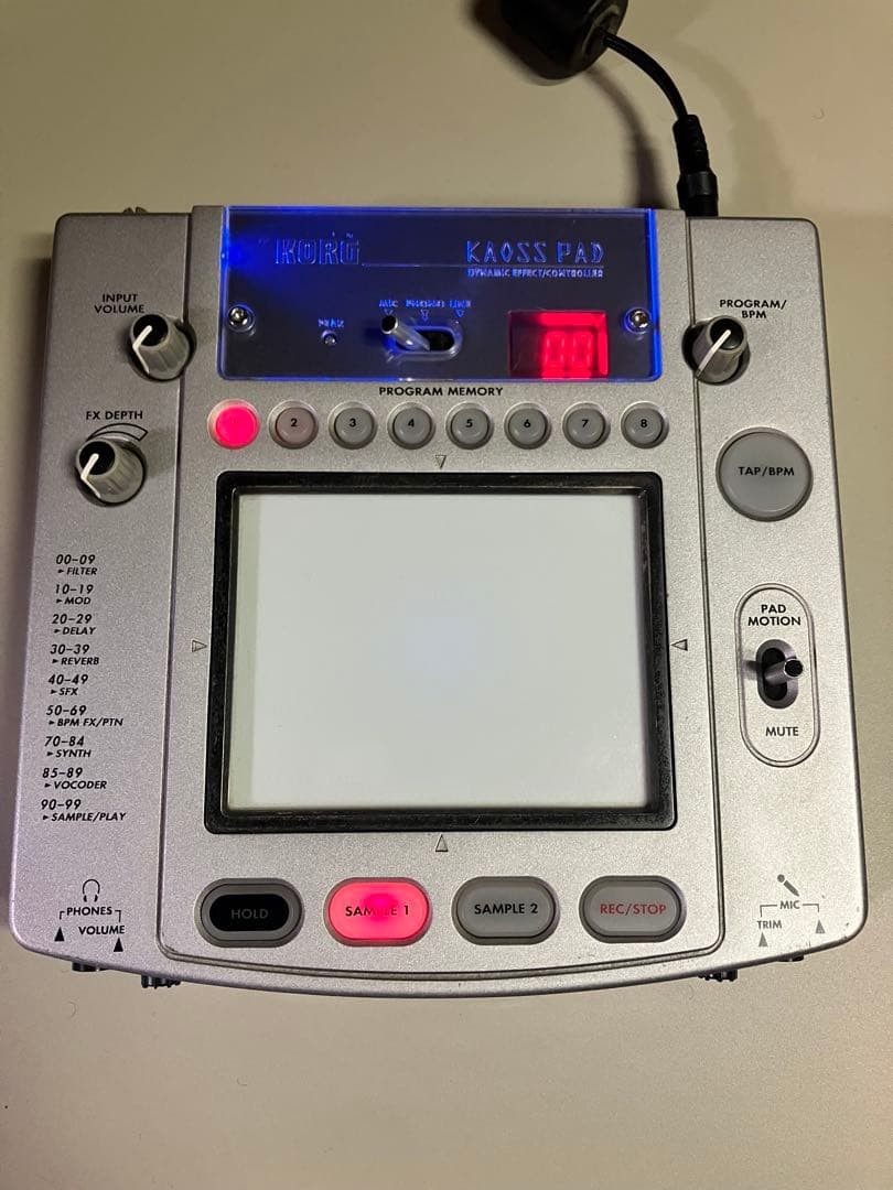KORG Kaoss Pad KP2 Dynamic Effects/Sampler DJ Controller Touchpad Tested Works