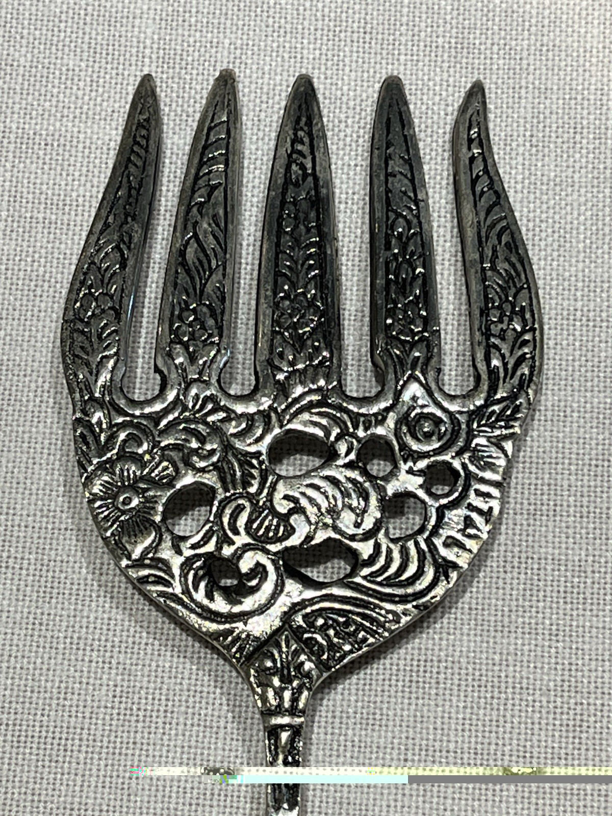Vintage Ornate Salad Serving Set Large Spoon Fork