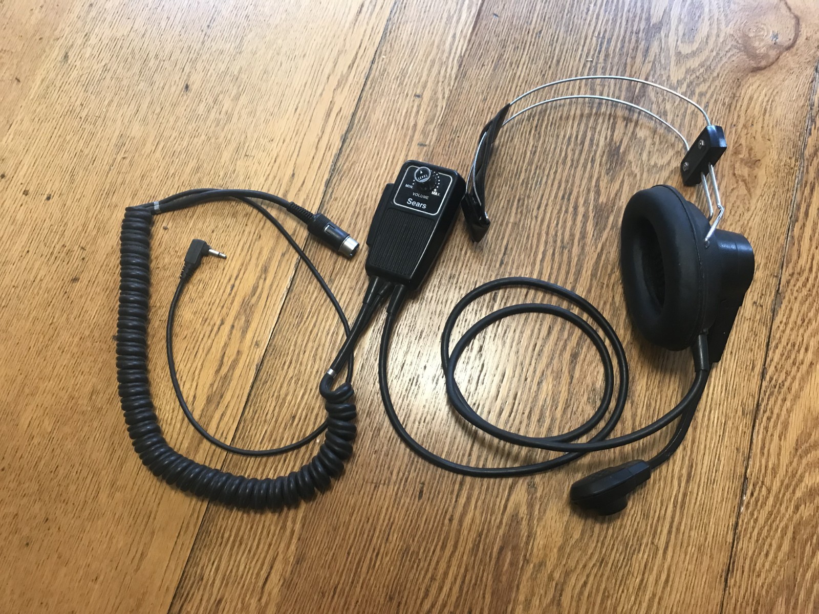 Sears Com / Trek CB Radio Head phone Boom Microphone Vintage UNTESTED