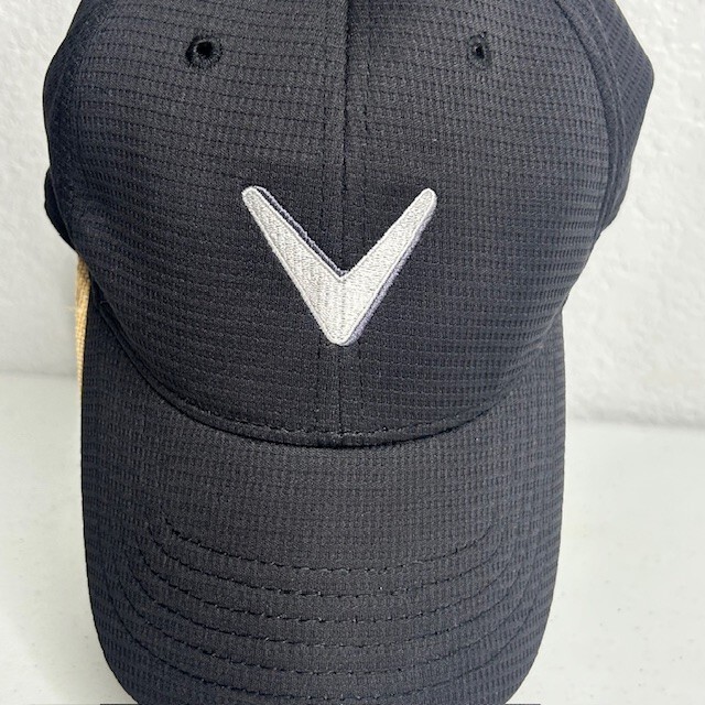 Callaway Hat Black Golf Cap Logo Strapback Adjustable Adult Sports Breathable