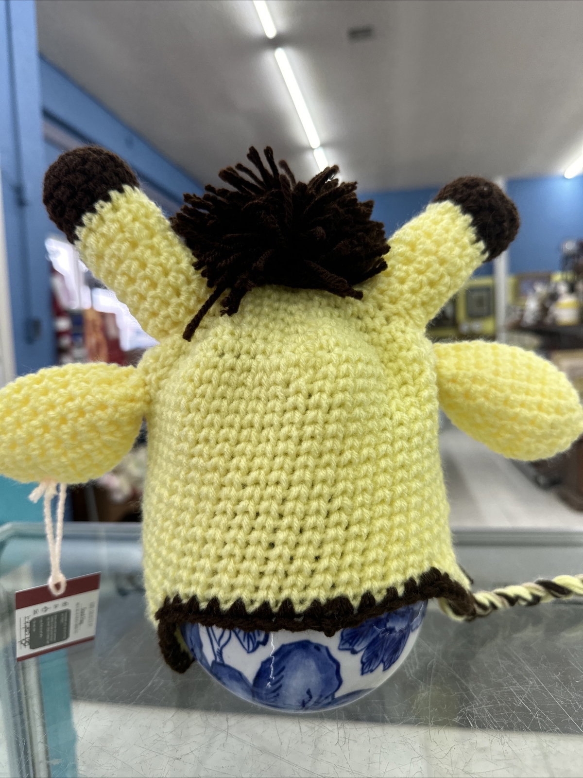 Handmade Giraffe Unisex Crochet Hat Fits Size 1yr-4yr Unique Gift Idea