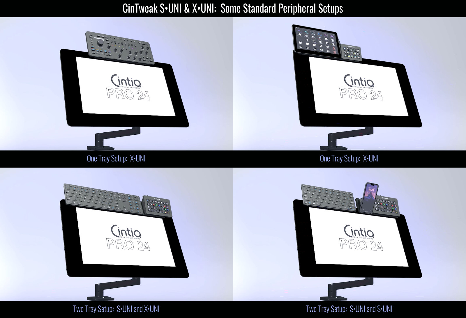 CinTweak S-UNI - Standard Keyboard Tray for Interactive Pen Displays