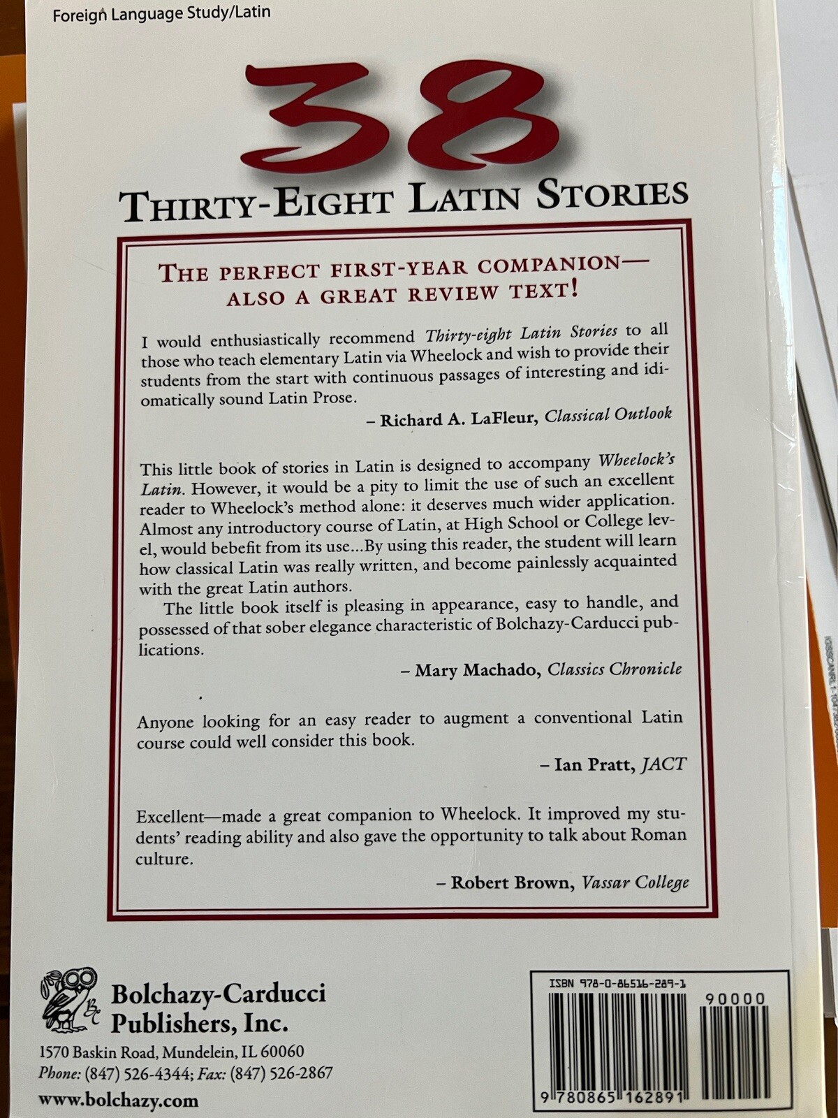 Thirty-Eight Latin Stories