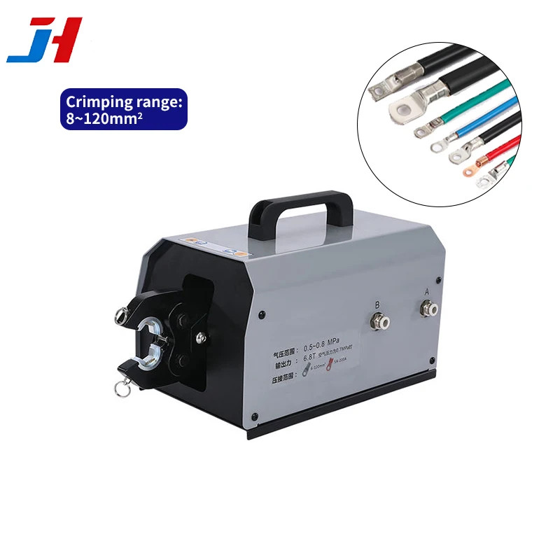 JH-120L Pneumatic Terminal Crimping Machine  8-120mm² Hexagonal Crimping 6.8T Fo