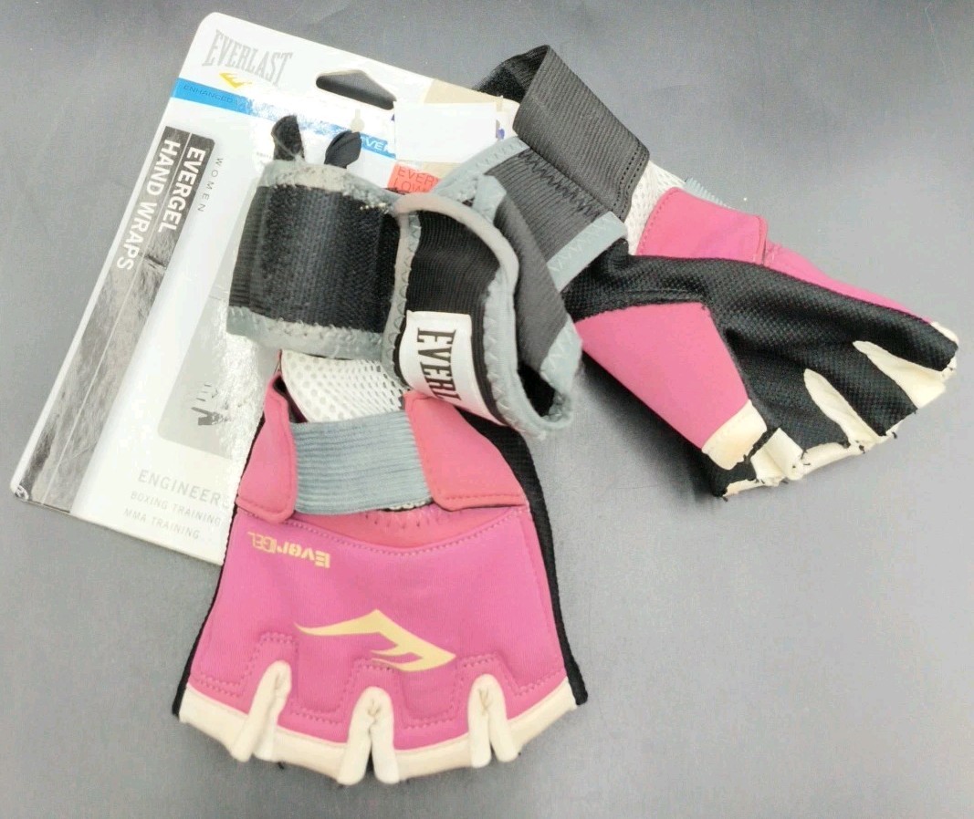 Everlast Womens Evergel Hand Wraps Medium Pink Boxing/MMA Training Model 4355PM