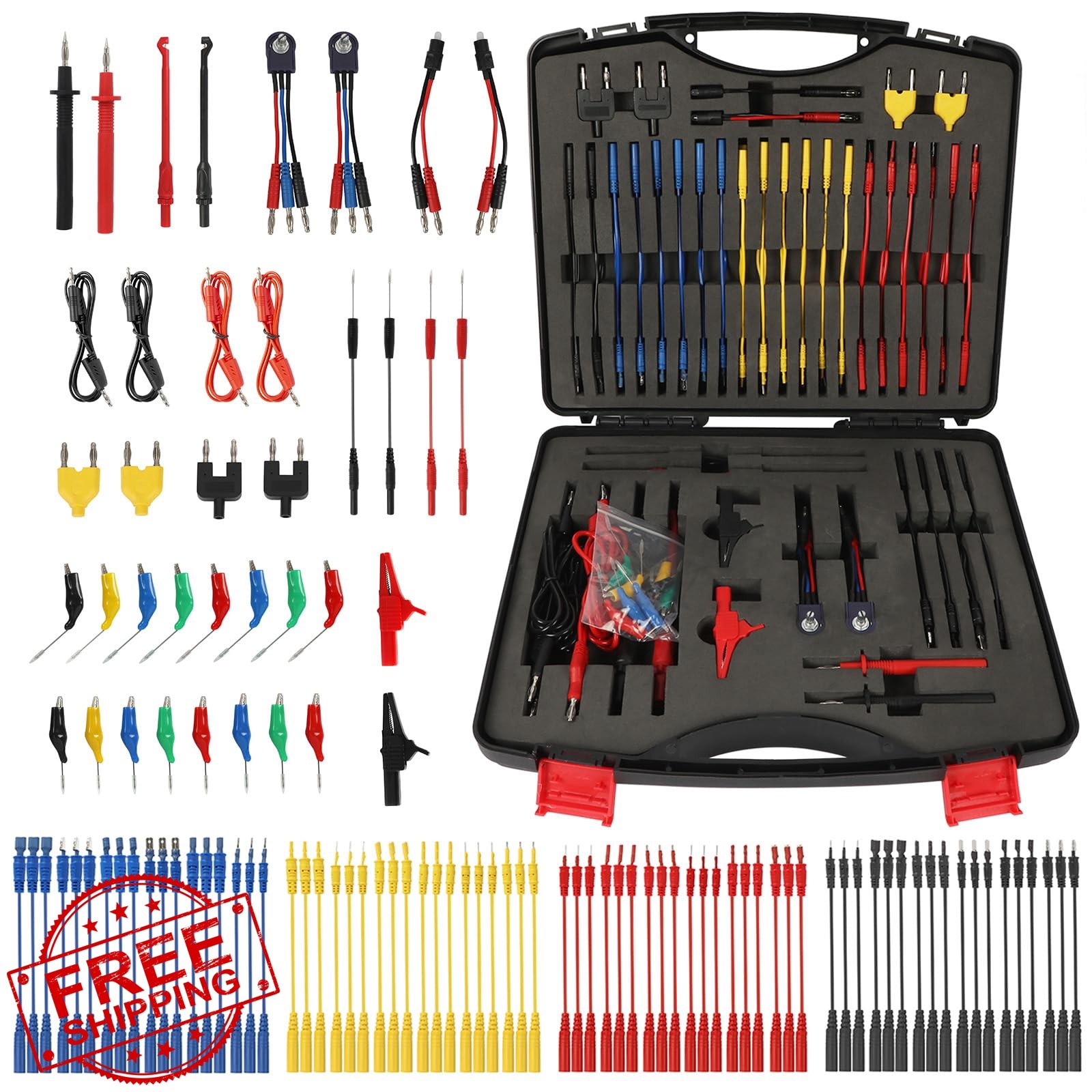 LDVROH 110PCS Automotive Test Lead Kit