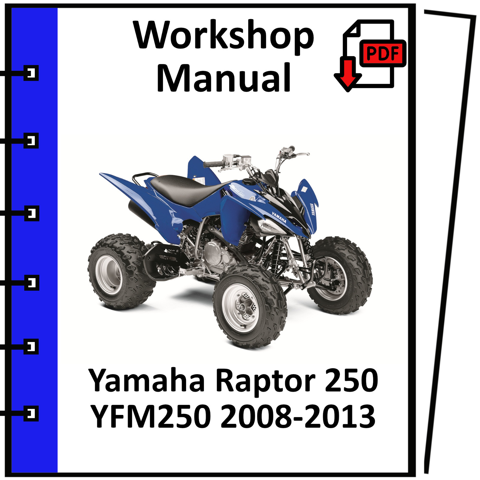 YAMAHA RAPTOR 250 YFM250 2010 2011 2012 2013 SERVICE REPAIR WORKSHOP MANUAL PDF