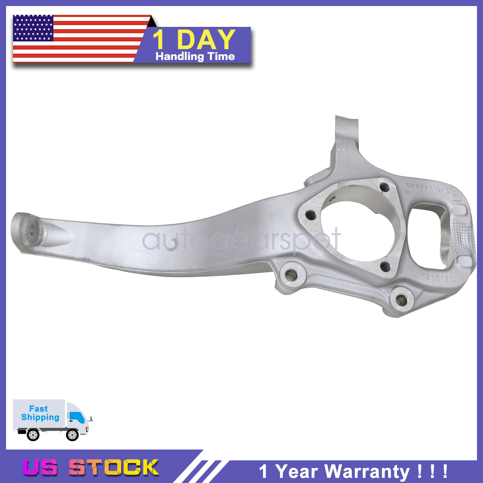 Front Passenger Steering Knuckle for Jeep Grand Cherokee 2016-2021 Dodge Durango