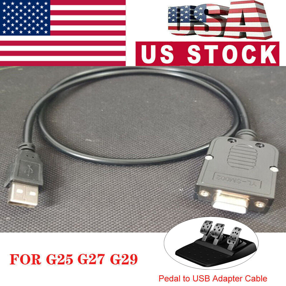 USB Adapter Cable Converter for Logitech G29 G27 G25 G920 Pedal Modification AEU