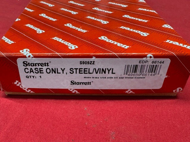 Starrett S909ZZ Steel/Vinyl Case ONLY for Basic Precision Measuring Tool Set