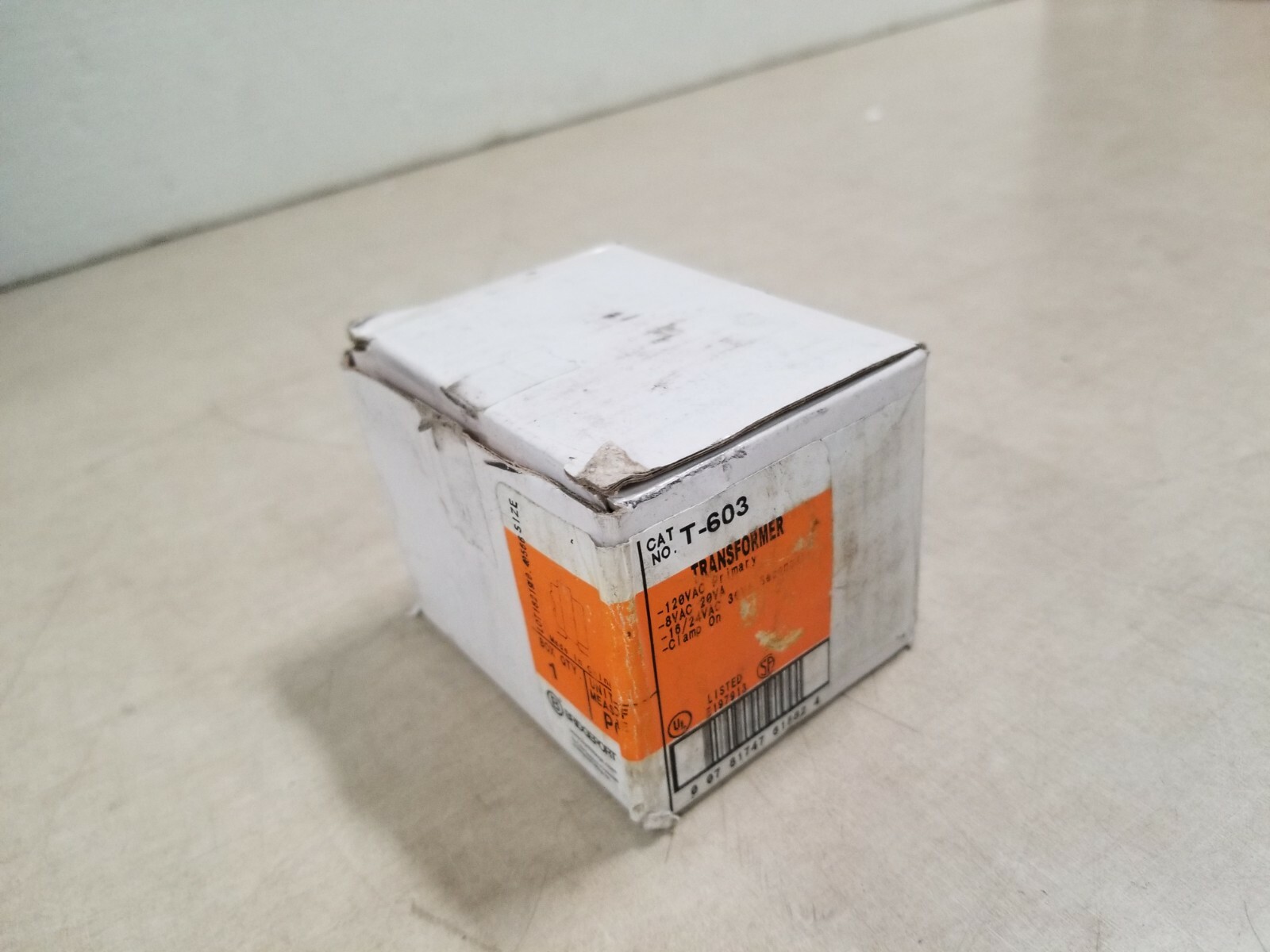 BRIDGEPORT Transformer, T-603, 120VAC Primary, Clamp On
