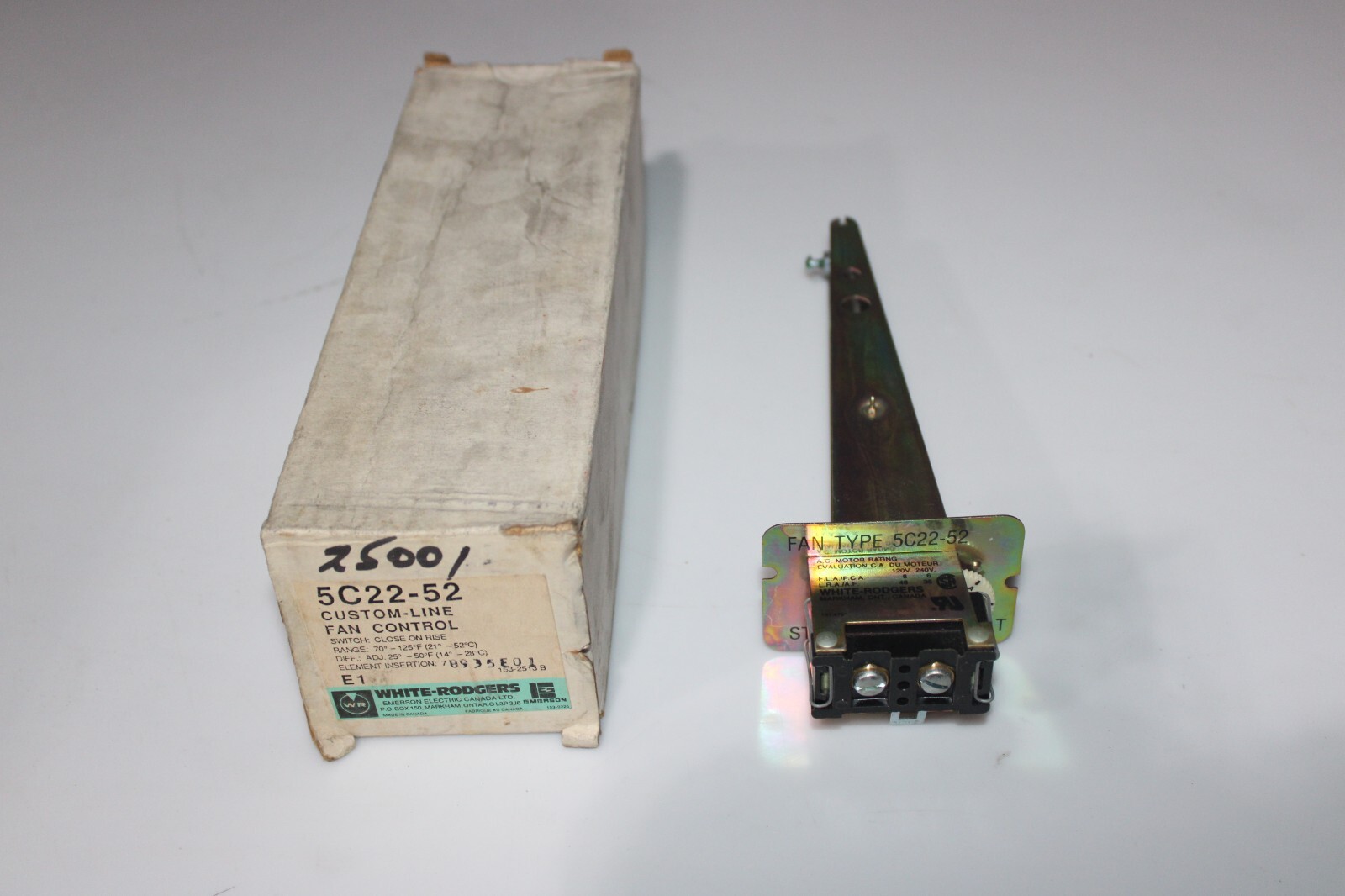 White Rodgers 5C22-52 Fan Control Switch