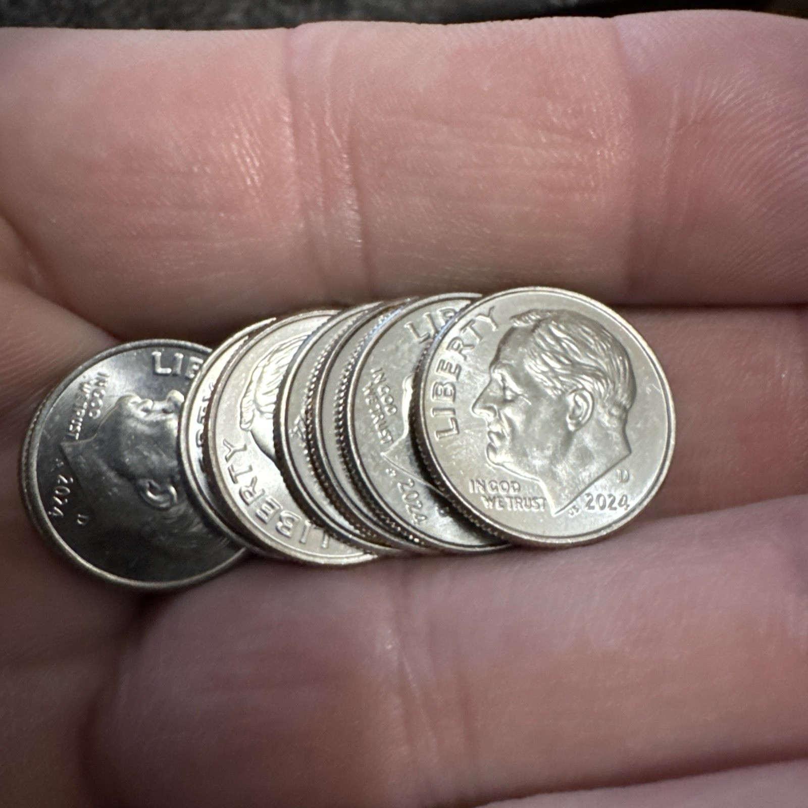 2024-D Roosevelt Dime BU LOT OF TEN (10) *LOW MINTAGE* Free Shipping!