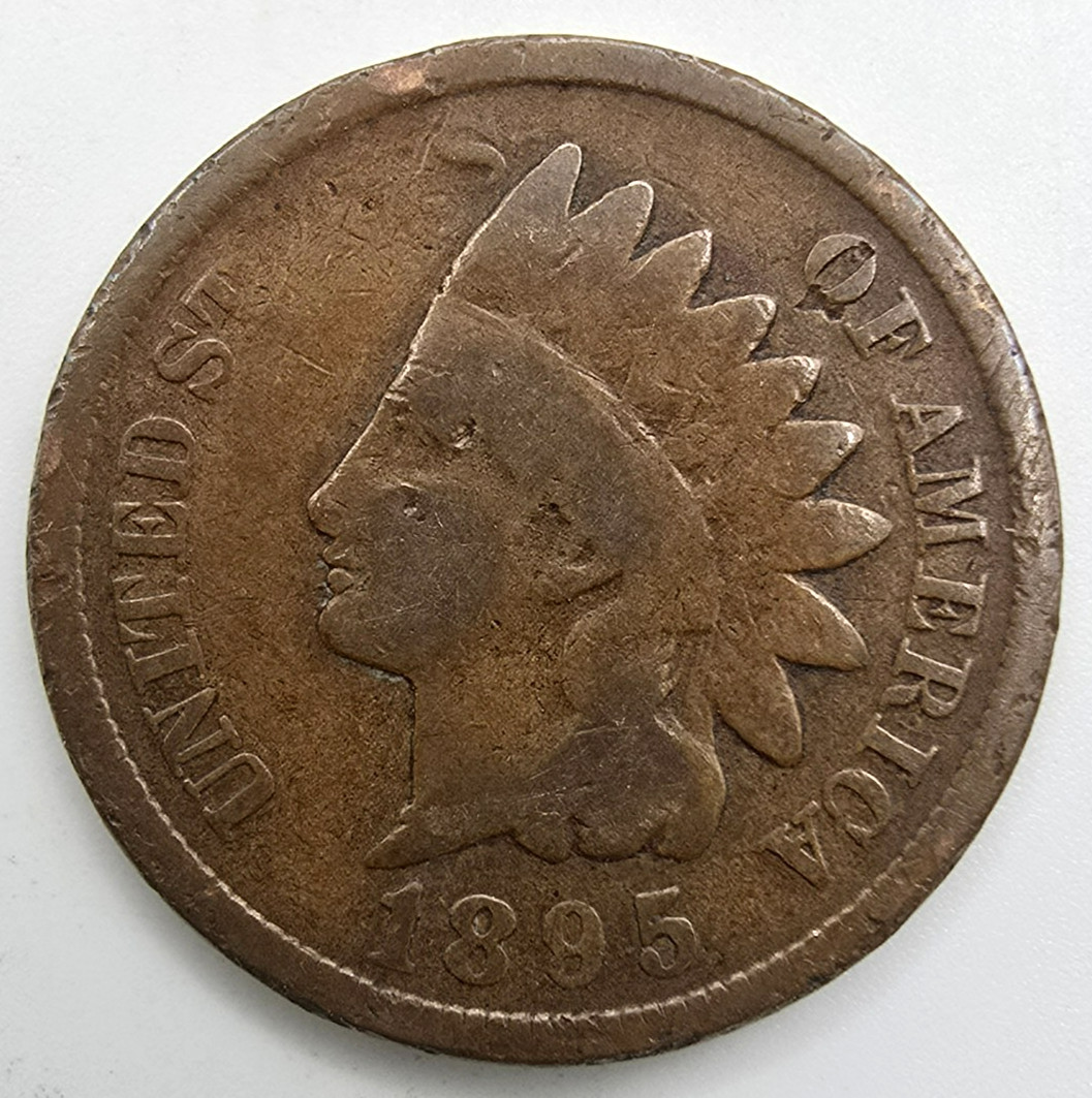 1895 Indian Head Cent G/VG As Shown IHC Penny Type Coin Copper Free Ship!