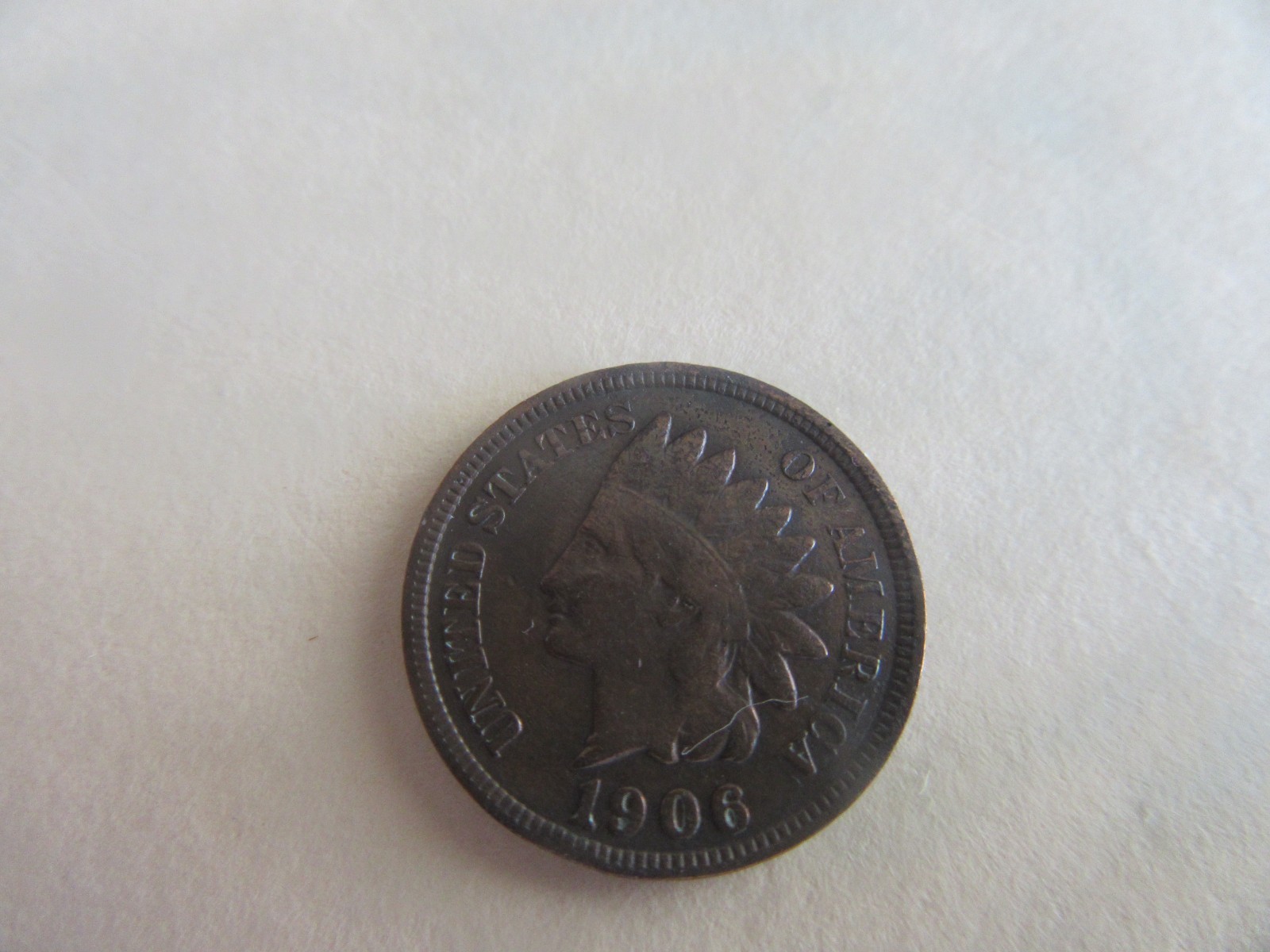 1882 Indian 1c Coin Circulated VG+ Liberty Partially Visible  [ACTUAL COIN]  #2