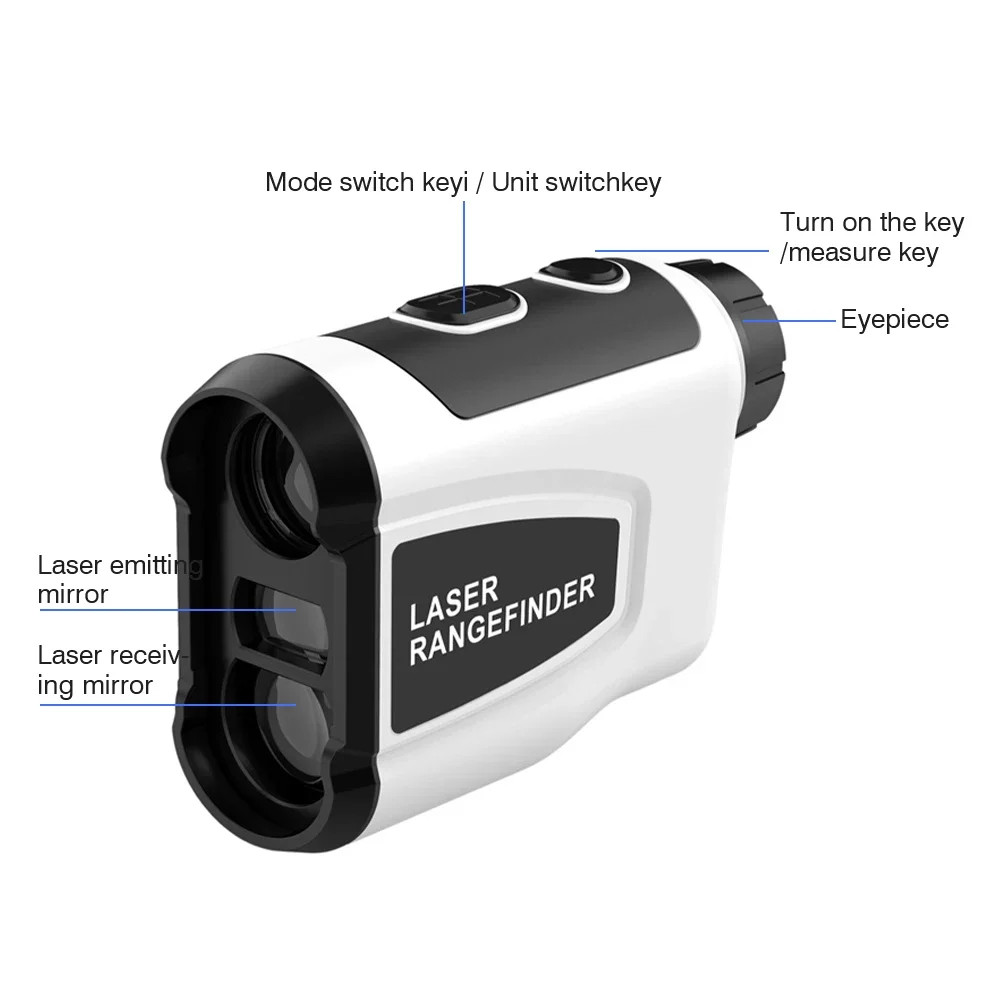 Golf Rangefinder with Slope 600M Laser Range Finder Monocular Telescope