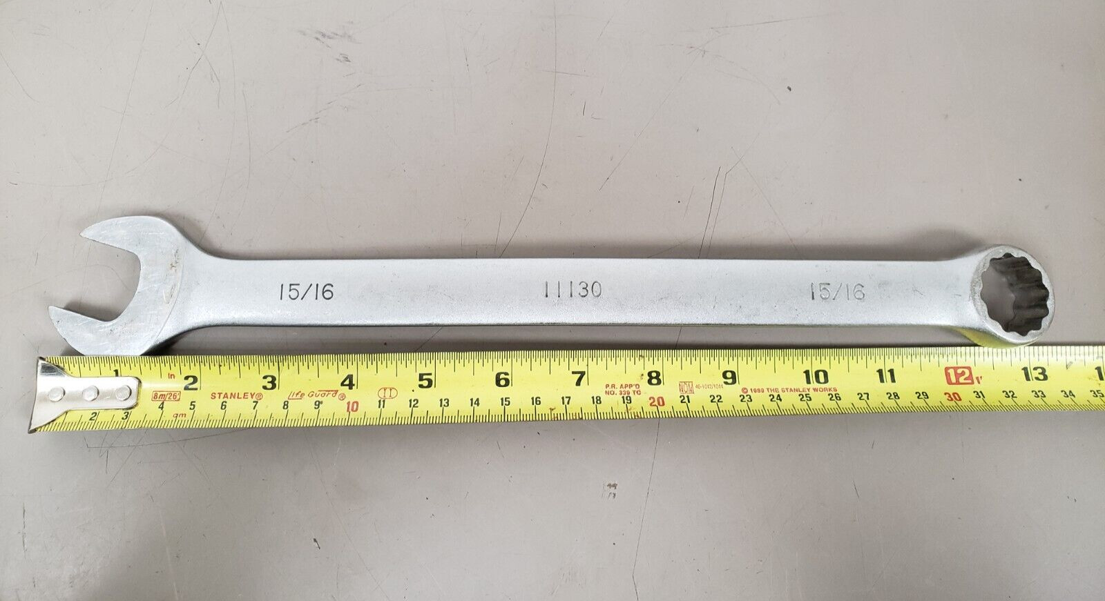 WILLIAMS USA 15/16" SAE 11130 Combination Wrench 12 Point