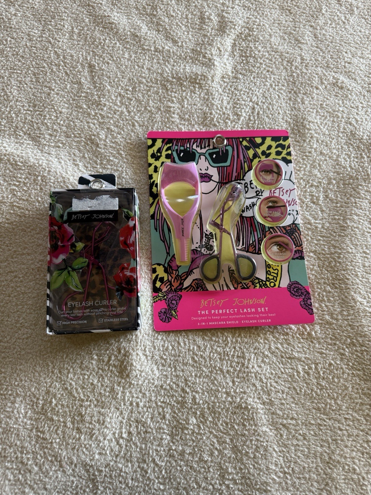 BETSEY JOHNSON THE PERFECT EYE LASH SET W EYE CURLER LOT