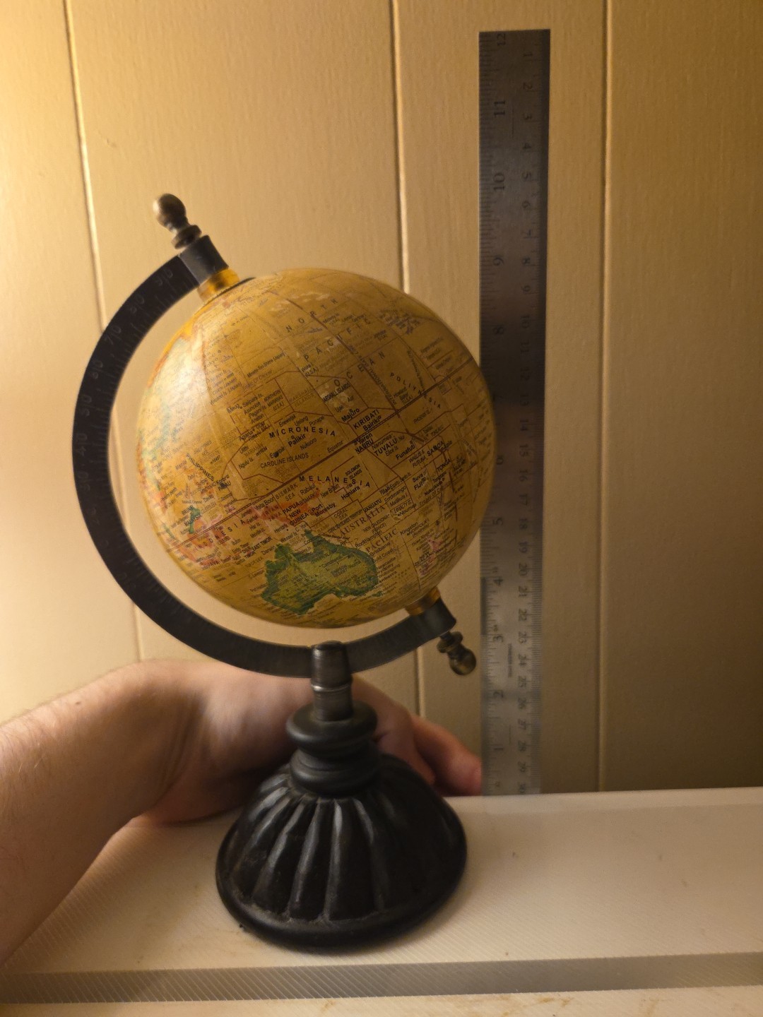 Table Top World Globe Decorative Desk Decor Tabletop Display 10"