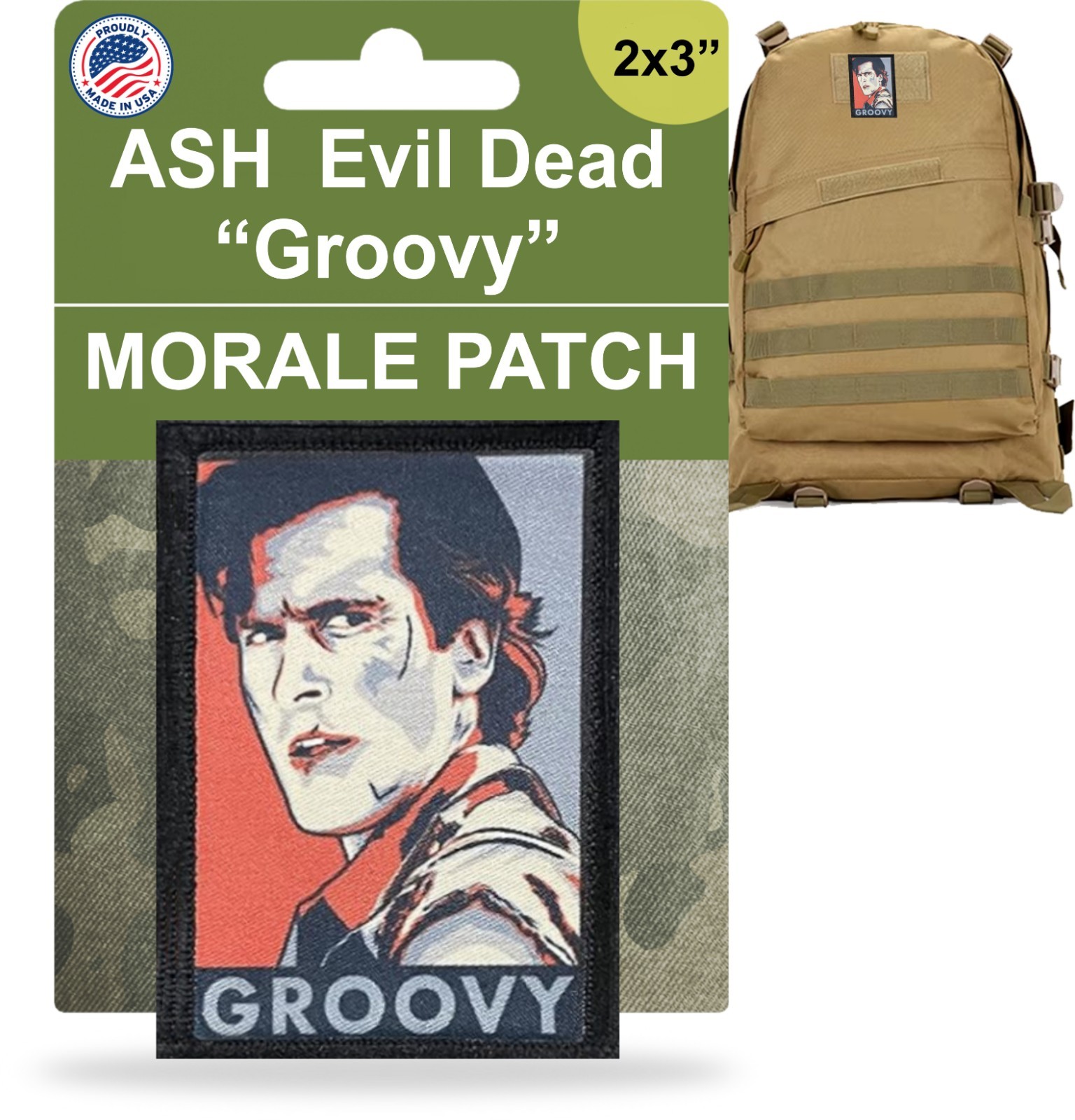 Pickleball Court Morale Patch | 2x3 hook and loop tactical patch