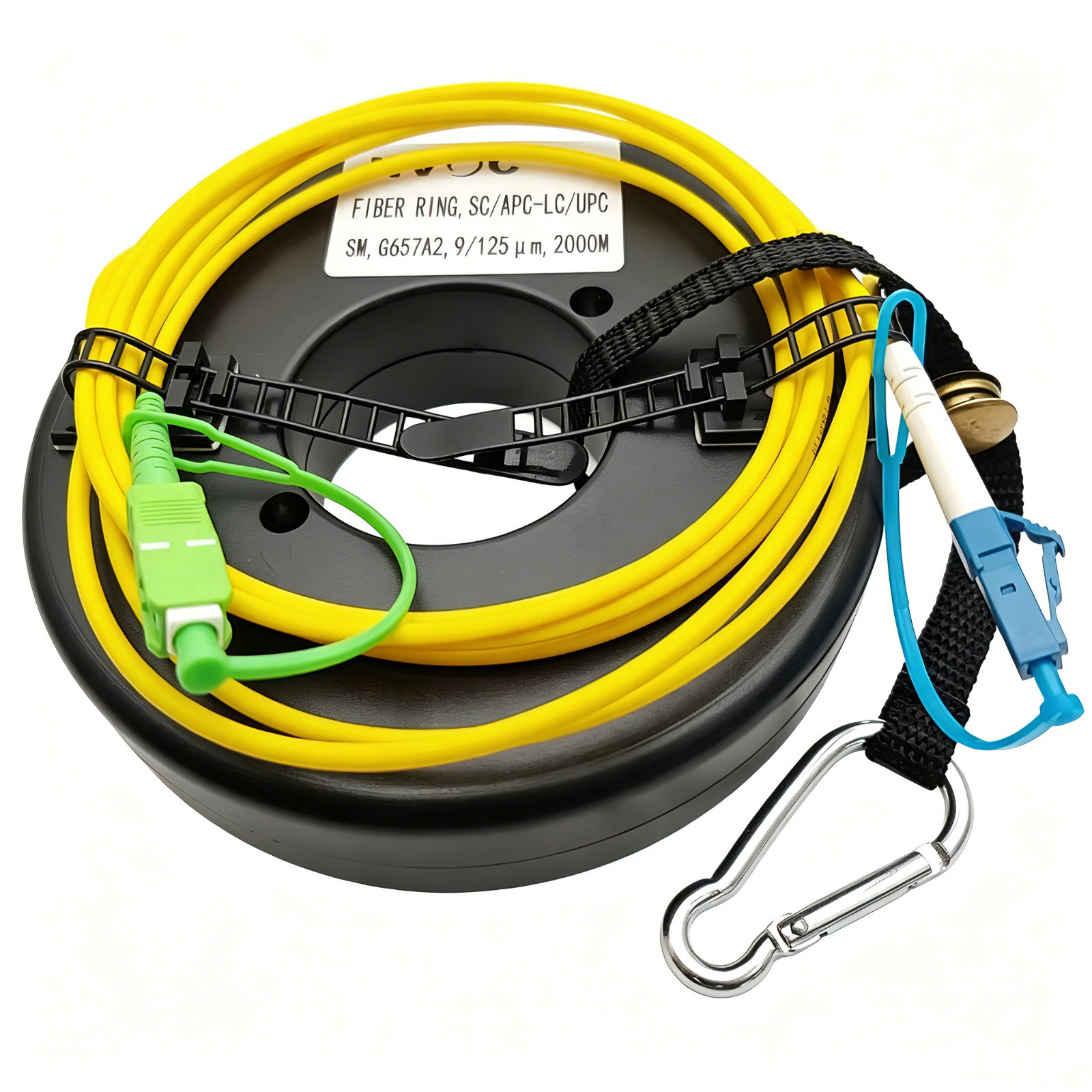 150M~2000M G657A2 Fiber Optic Rings SC/APC-LC/UPC Fiber Optic OTDR Launch Cable