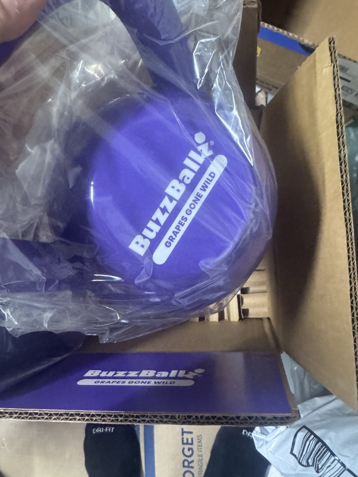 BuzzBallz KettleBallz Novelty Kettlebell Container Kit Empty Grape Promo