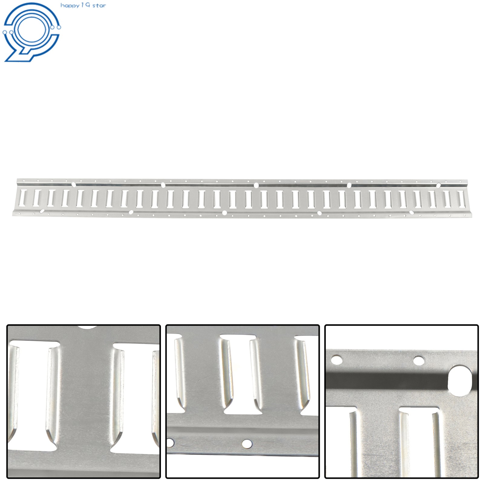 5 Pack 5' E Silver Track Tie Down Rail Kit For RV Trailer Camper Truck