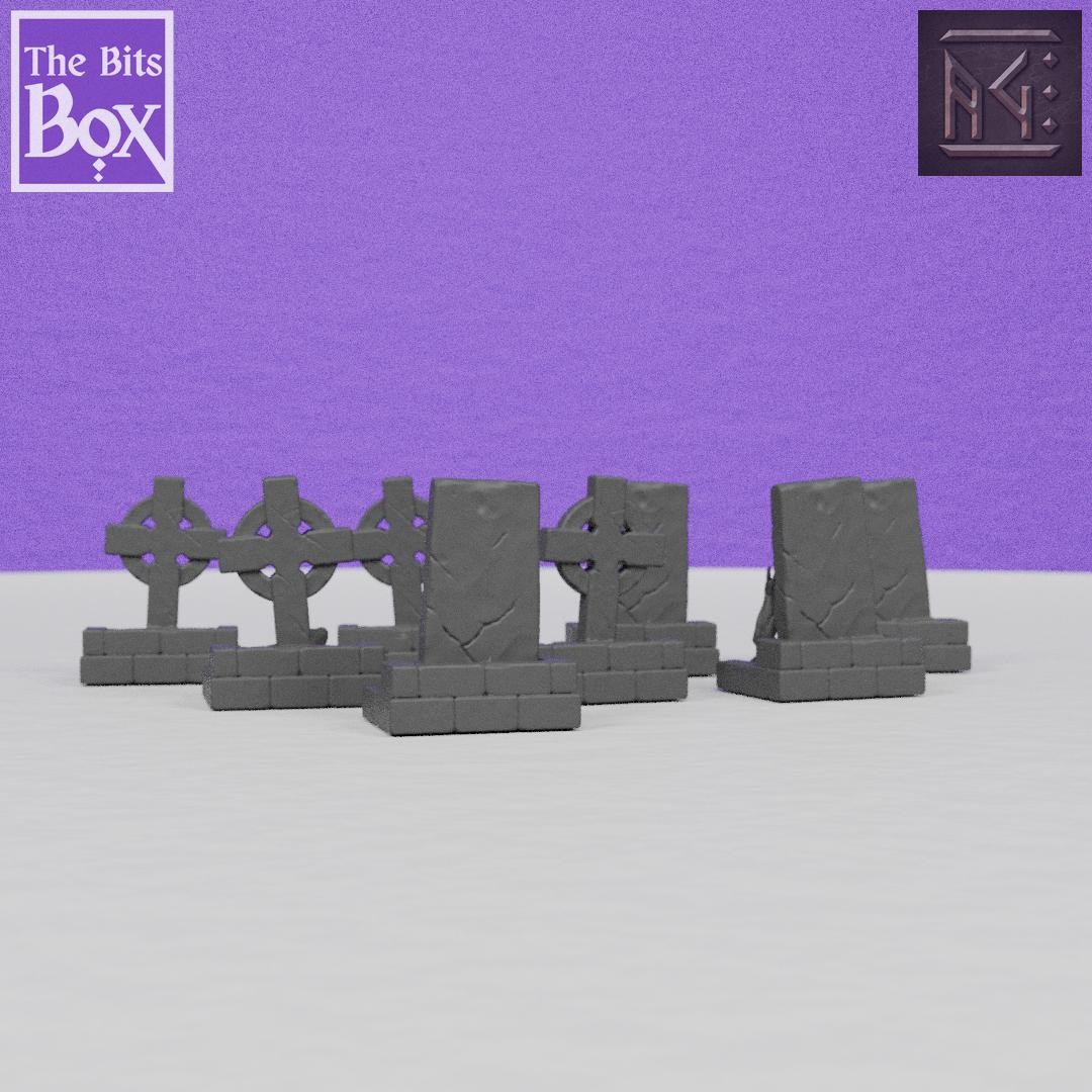 Scattered Tombstone Terrain | Artisan Guild Miniatures