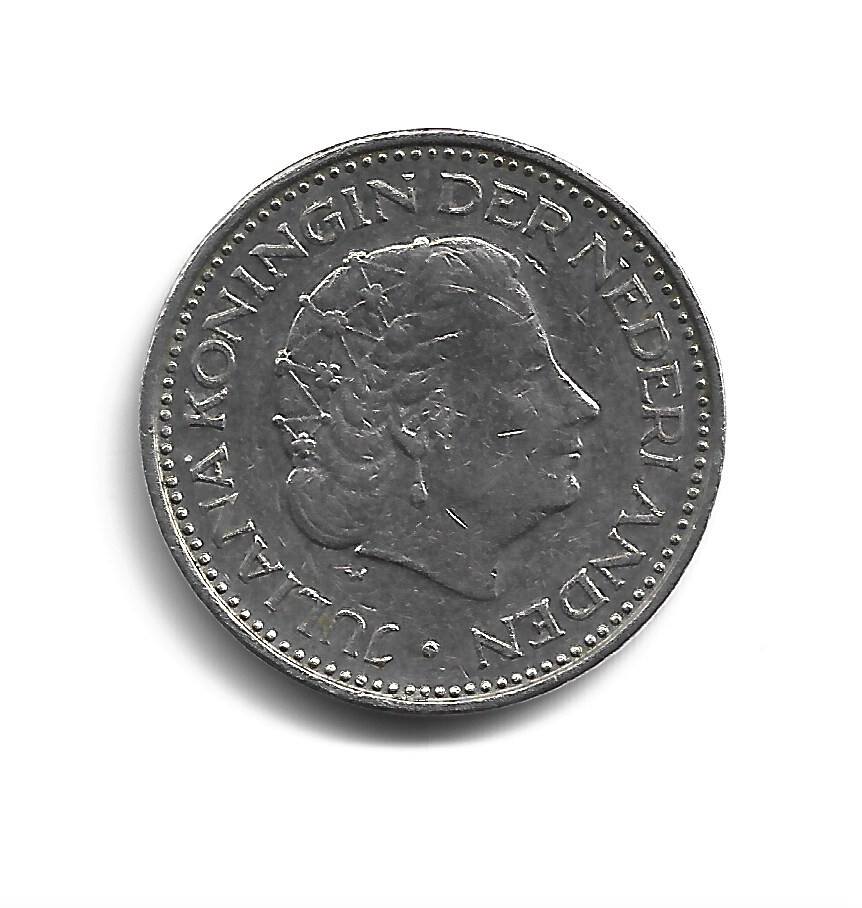 World Coins - Netherlands 1 Gulden 1971 Coin KM# 184a