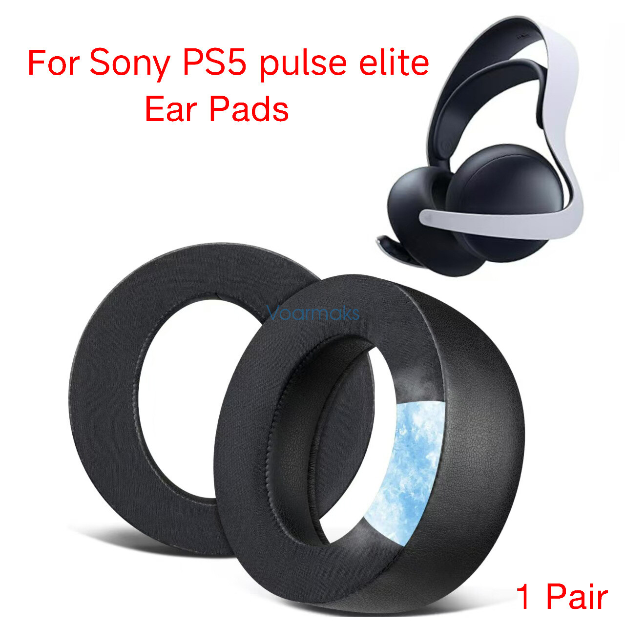 Replacement Cooling Gel Ear Pads for Sony PS5 Pulse Elite Headphone